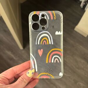 iPhone 13 Pro boho rainbow case
